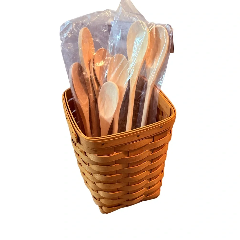 Longaberger Classic Authentic Medium Utensils Basket New in Original Packaging